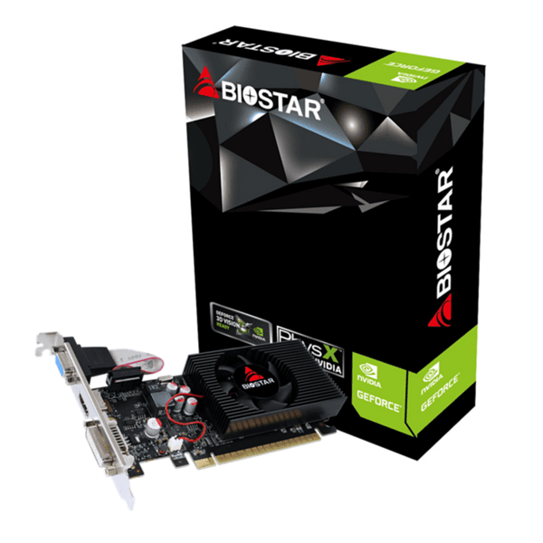 Видео карта BIOSTAR GeForce GT730, 2GB, GDDR3, 128 bit, DVI-I, D-Sub, HDMI Изображение