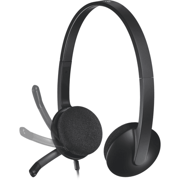 Слушалки с микрофон Logitech H340, USB Изображение