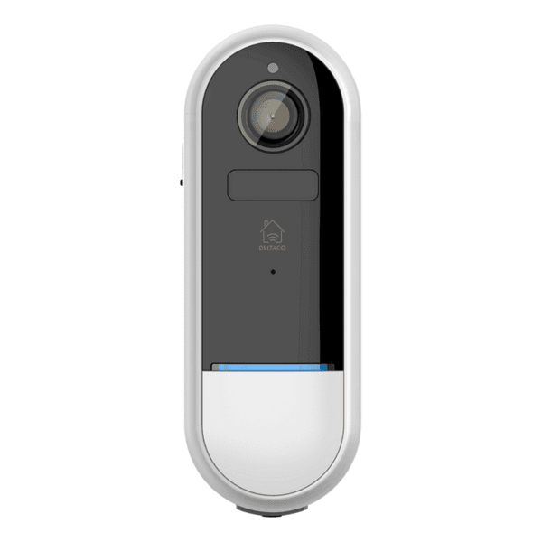 Смарт звънец с камера DELTACO SH-DB02, 1080p, WiFi 2.4GHz, IR 5m, microSD, Бяла Изображение
