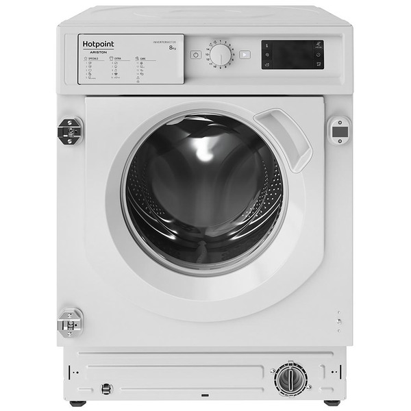 Вградена пералня Hotpoint-Ariston BI WMHG 81485 EU , 1400 об./мин., 8.00 kg, B , Бял Изображение