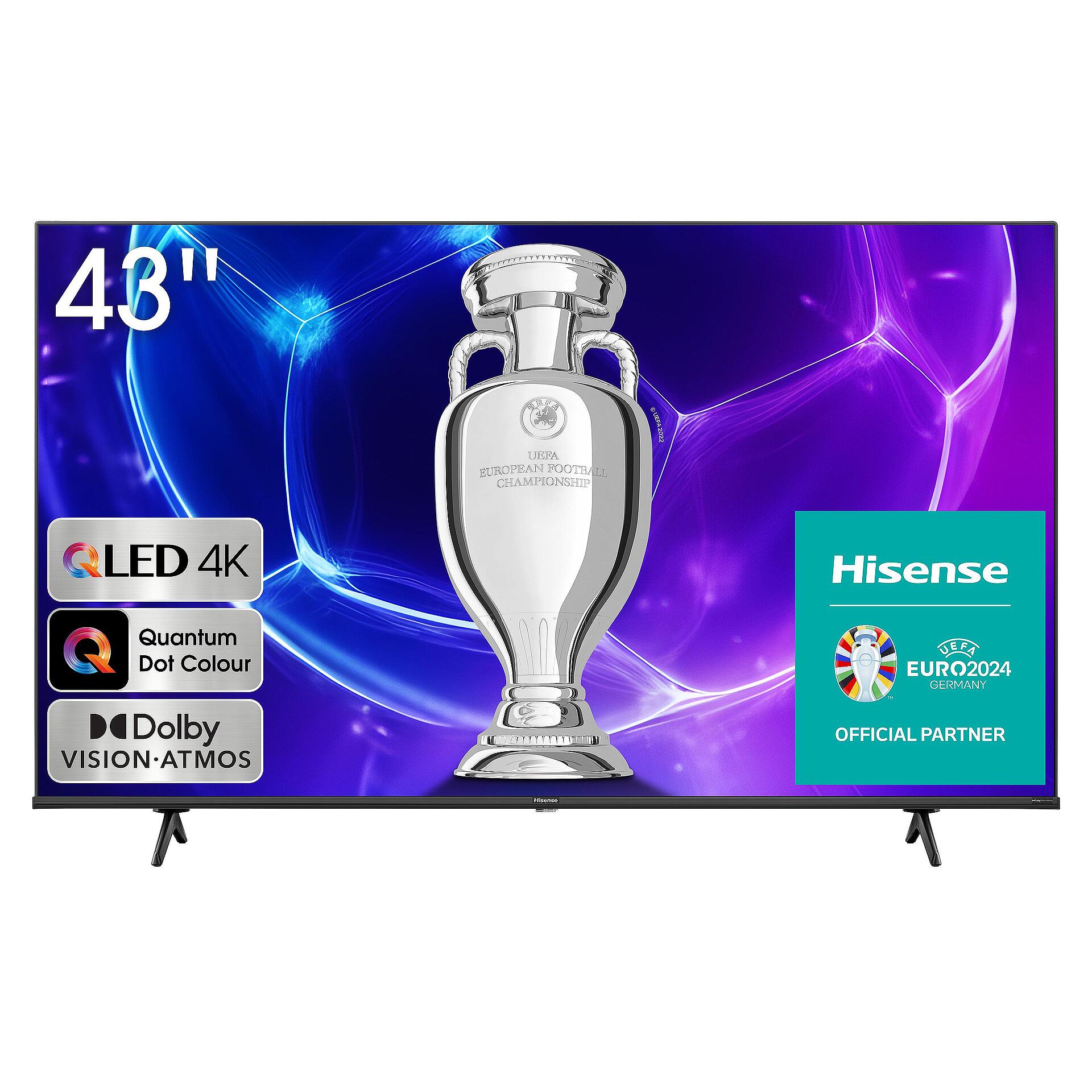 Телевизор Hisense 43E7KQ SMART TV , 109 см, 3840x2160 UHD-4K , 43 inch, QLED                                                                                                                    Изображение