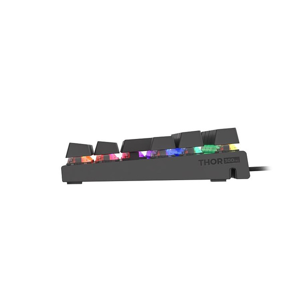 Genesis Mechanical Gaming Keyboard Thor 303 TKL RGB Backlight Red Switch US Layout Black Изображение