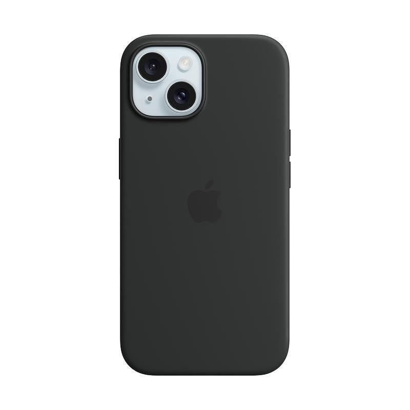 Калъф Apple iPhone 15 Silicone Black mt0j3 Изображение