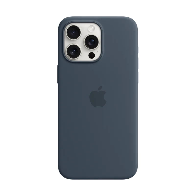 Калъф Apple iPhone 15 Pro Max Silicone Blue mt1p3 Изображение
