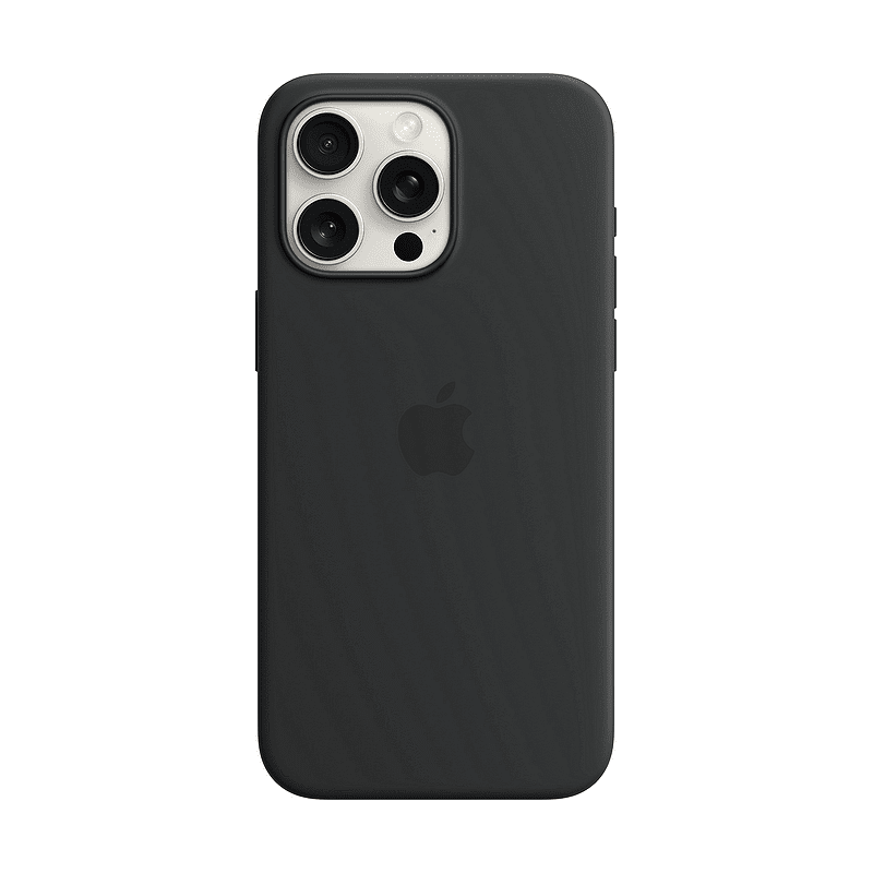 Калъф Apple iPhone 15 Pro Max Silicone Black mt1m3 Изображение
