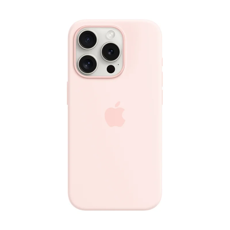 Калъф Apple iPhone 15 Pro Silicone Pink mt1f3 Изображение