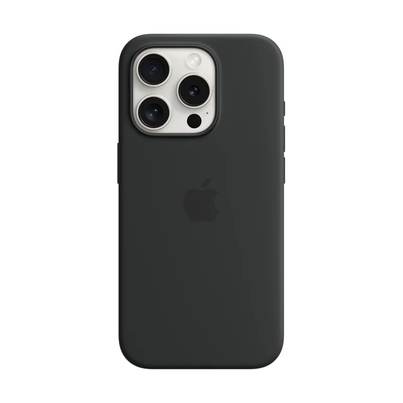 Калъф Apple iPhone 15 Pro Silicone Black mt1a3 Изображение