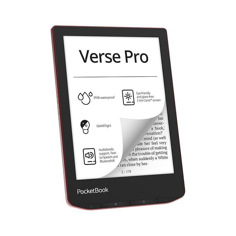 Електронна книга PocketBook PB634 Verse Pro Passion Red , 16 , 512 , 6.00 Изображение
