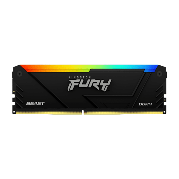 Памет Kingston FURY Beast Black RGB 16GB DDR4 3200MHz CL16 KF432C16BB2A/16 Изображение