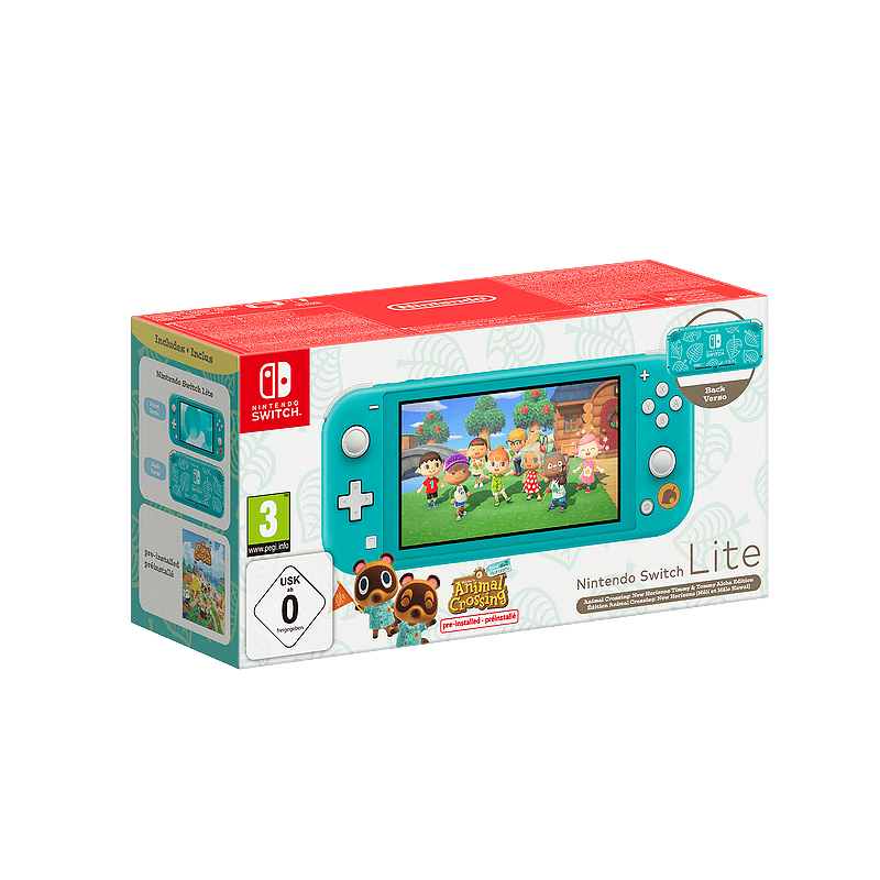 Конзола Nintendo Switch Lite Turquoise Animal Crossing Изображение