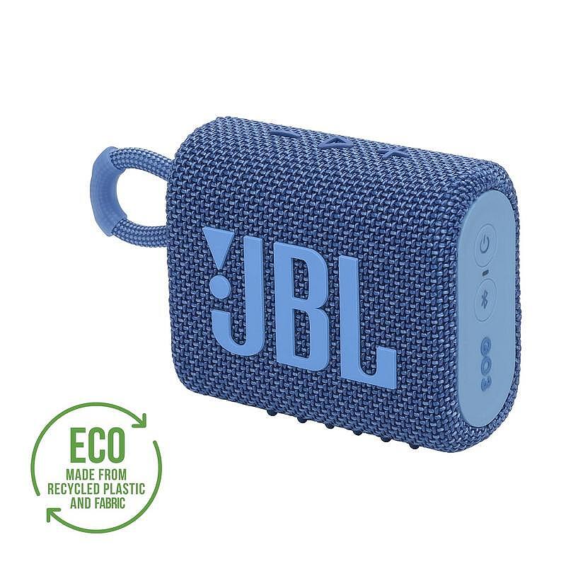 Bluetooth колонка JBL GO 3 ECO BLUE JBLGO3ECOBLU Изображение