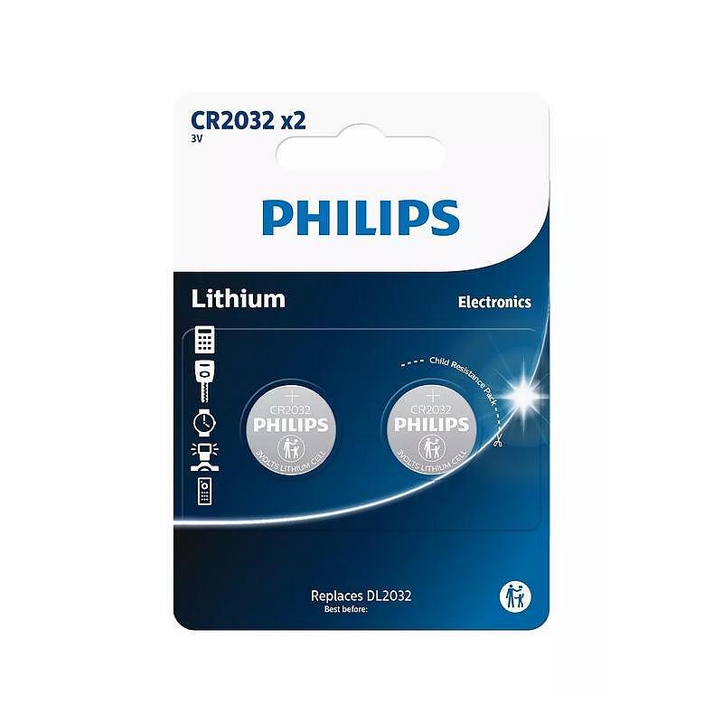 Батерия Philips CR2032P2/01B Изображение