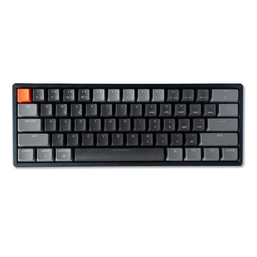 Геймърска Механична клавиатура Keychron K12 Hot-Swappable 60% Gateron Blue Switch RGB LED ABS Изображение