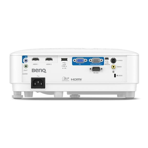 BenQ MW560, DLP, WXGA (1280x800), 20,000:1, 4000 ANSI Lumens, 1.1X, Auto Vertical Keystone, Anti-Dust Sensor, HDMI x2, VGA, VGA out, S-video, RCA, USB-A 5V/1.5A, 10W speaker, 3D, up to 15,000 Изображение
