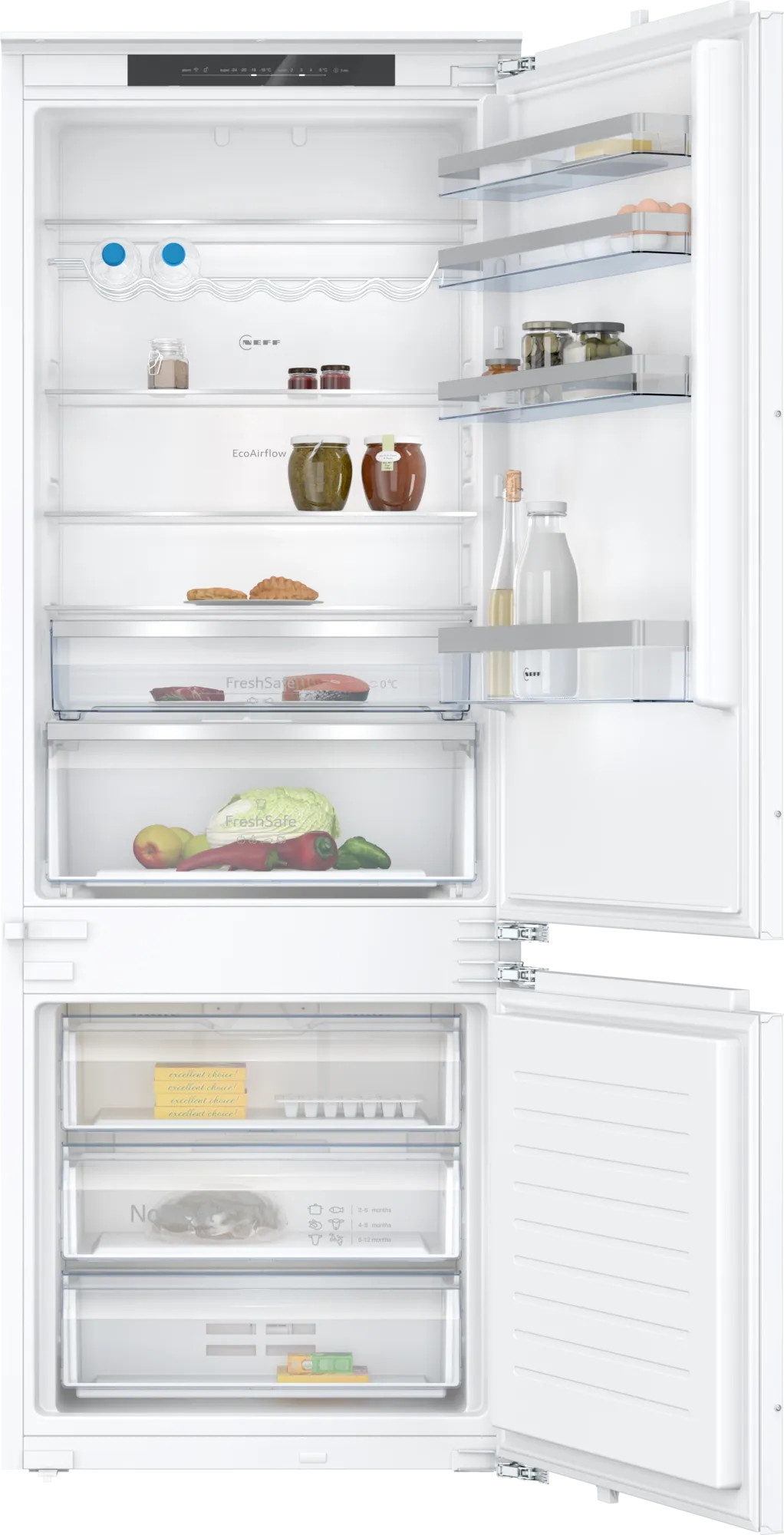Вграден хладилник с фризер NEFF KB7962FE0 , 383 l, E , No Frost , Да Изображение