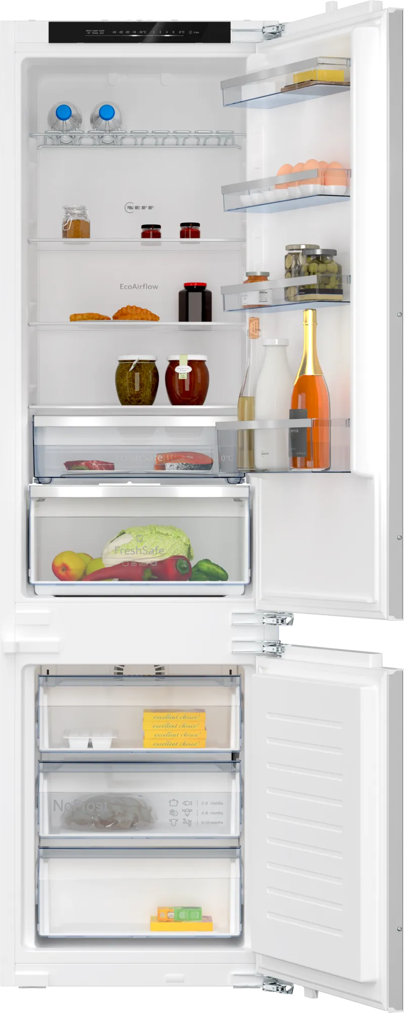 Вграден хладилник с фризер NEFF KI7962FD0 , 290 l, D , No Frost , Да Изображение