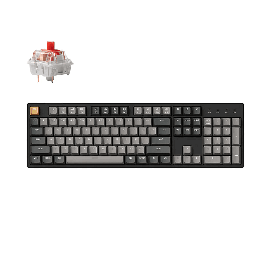 Геймърска Механична клавиатура Keychron C2 Pro QMK/VIA Full-Size Keychron K Pro Red Switch White Backlight Изображение