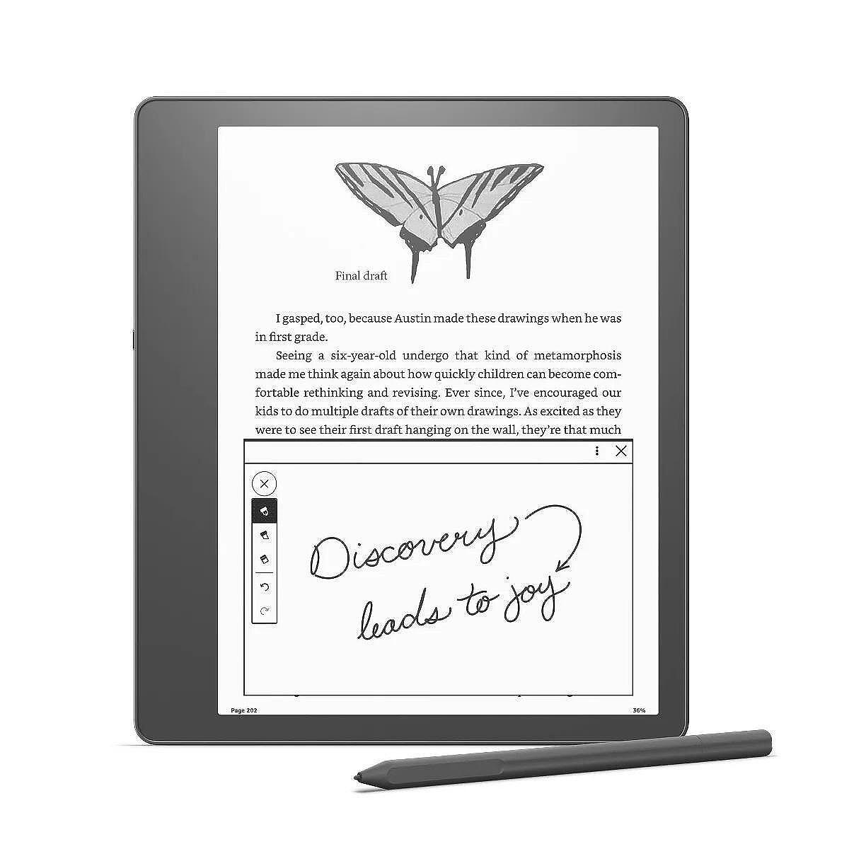 eBook четец Kindle Scribe (2022), 32GB, 10.2", w Premium Pen, Сив Изображение