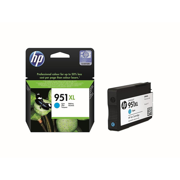 HP 951XL Cyan Officejet Ink Cartridge Изображение