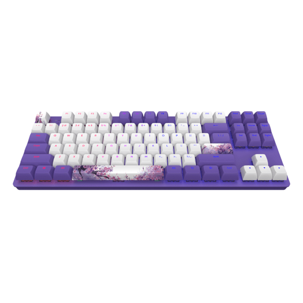Геймърскa механична клавиатура Dark Project 87 Violet Horizons RGB TKL - G3MS Sapphire Switches, ABS Изображение
