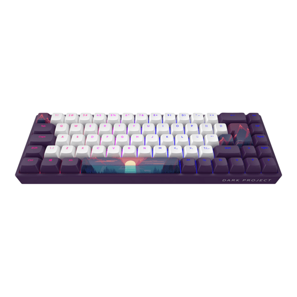 Геймърскa механична клавиатура Dark Project 68 Sunrise RGB 60% - G3MS Sapphire Switches, PBT Изображение