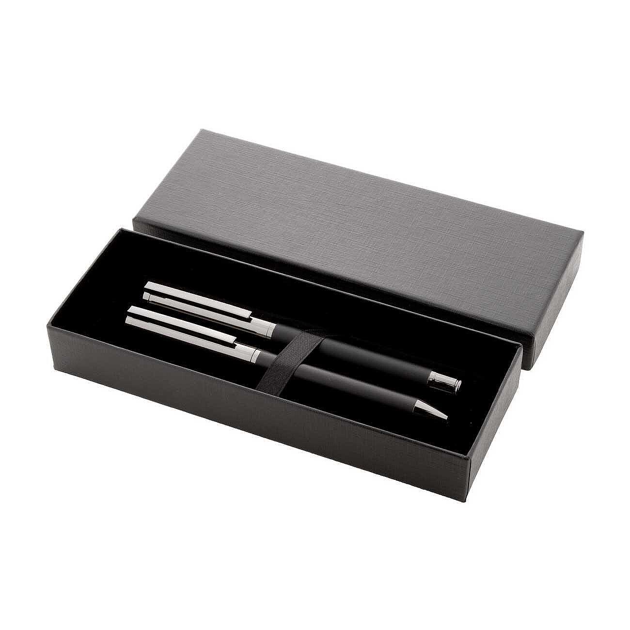 Cool Комплект химикалка и ролер Carrol, черни Изображение
