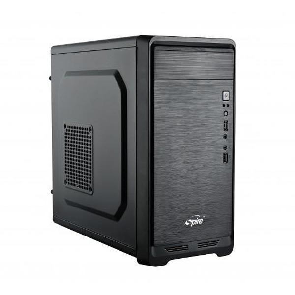Кутия SPIRE SPT1413B + захранване 420W, Micro ATX / ITX, Черна Изображение