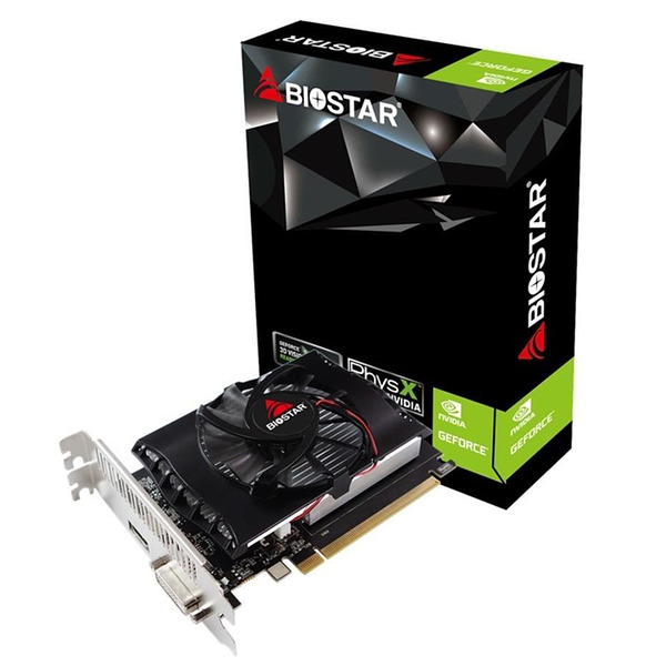Видео карта BIOSTAR GeForce GT1030, 2GB, DDR4, 64bit, DVI-I, HDMI Изображение