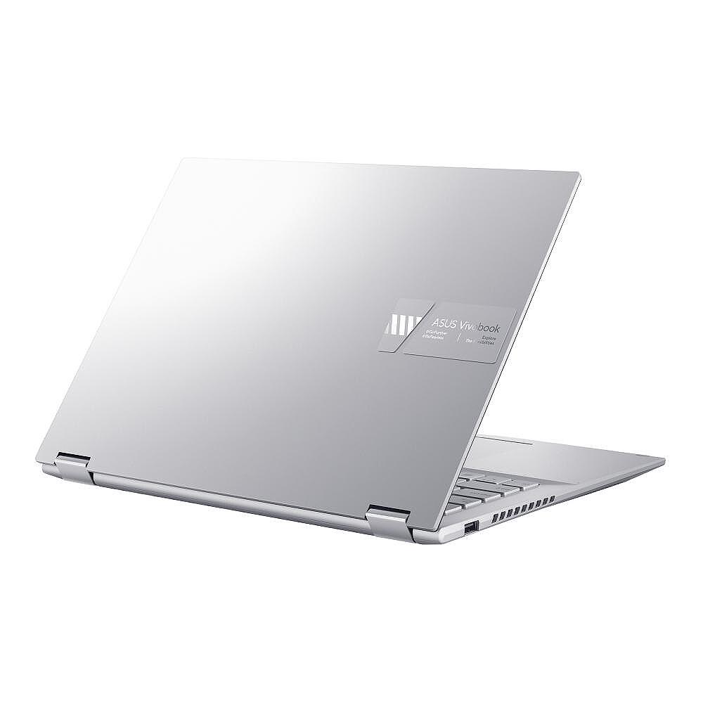 Asus Vivobook S Flip OLED TP3402VA-KN310W,Intel i5-13500H,14"OLED, 2.8K (2880 x 1800) Touch, DDR4 16GB,512 GB SSD, Windows 11 Home, Silver Изображение