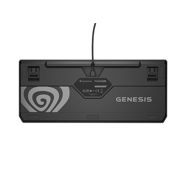 Genesis Gaming Keyboard Thor 230 TKL Anchor Gray Negative US RGB Mechanical Outemu Red Изображение