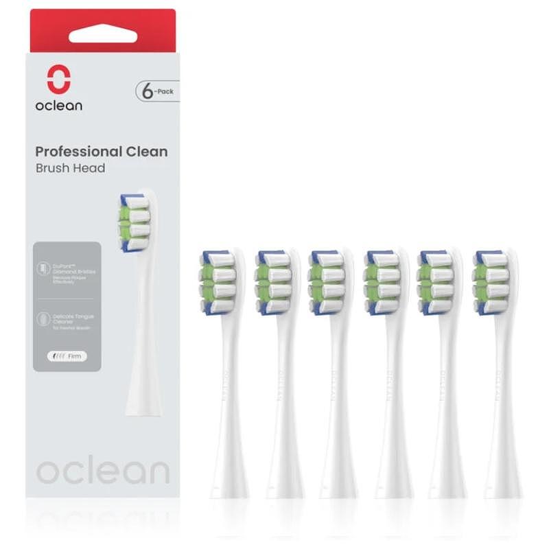 Накрайник за четки за зъби Oclean Gum Care 6-pack White P1S12 W06 Изображение