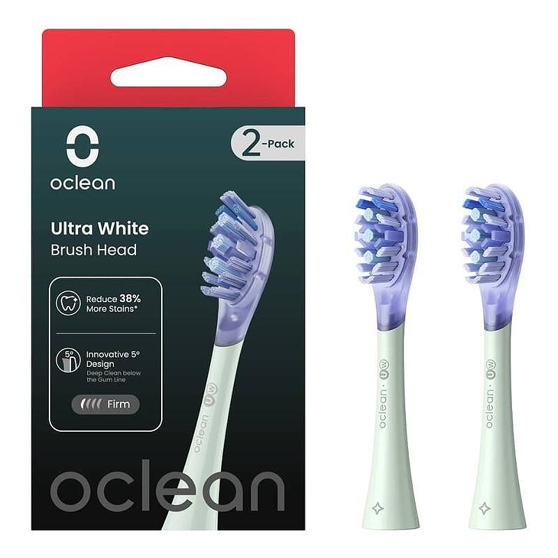 Накрайник за четки за зъби Oclean Ultra White Brush Head 2 pcs Green UW01 G02 Изображение