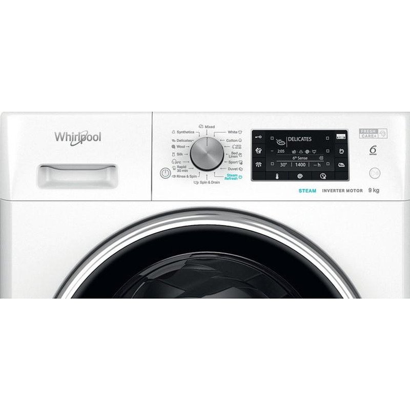 Пералня Whirlpool FFD 9489 BCV EE , 1400 об./мин., 9.00 kg, A , Бял