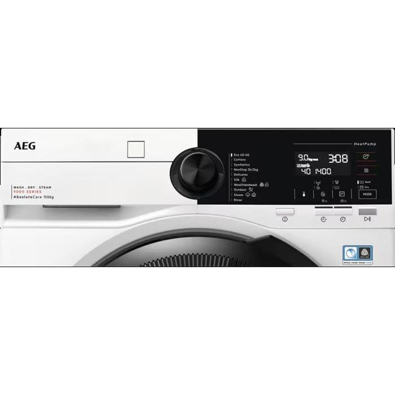 Пералня със сушилня AEG LWR96944B , 1400 об./мин., 6 kg, 9.00 kg, D