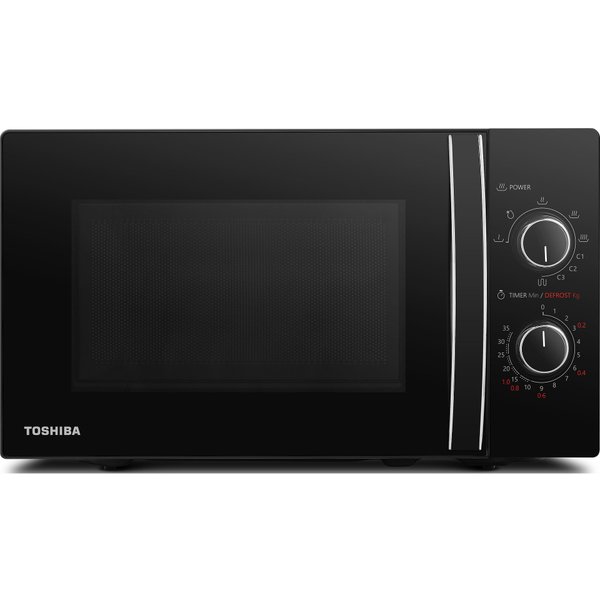 Toshiba MW2-MG20P(BK) Four Micro-ondes Grill Combiné 20L - 800W Micro-ondes + 1000W Grill, Noir