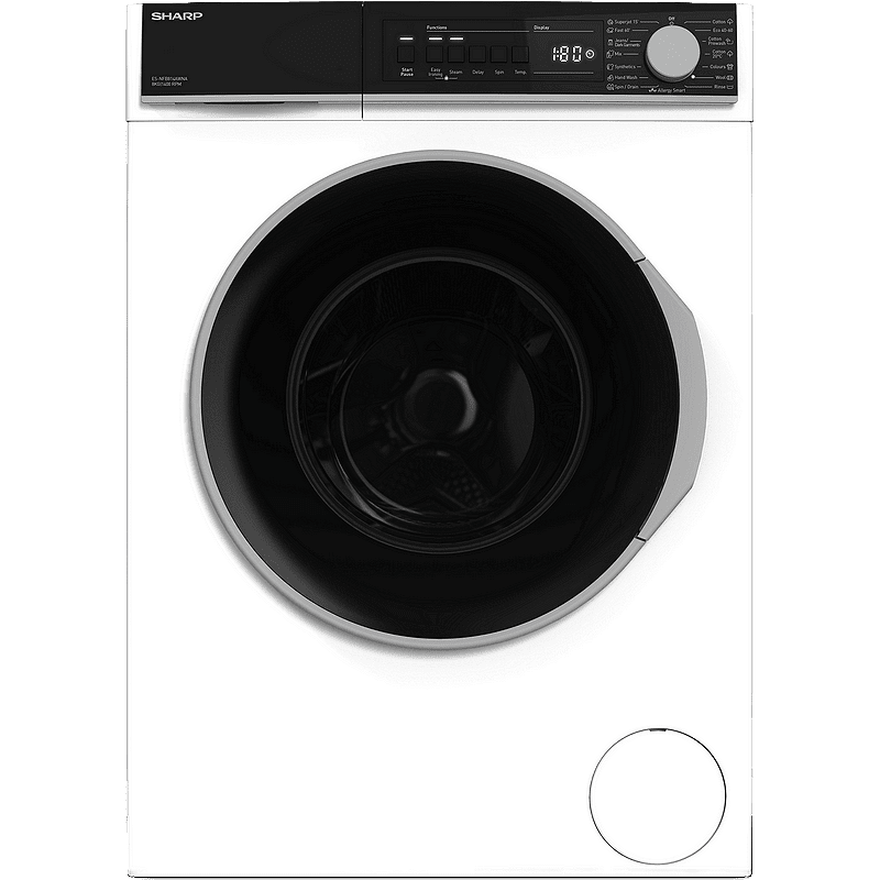 Пералня Sharp ES-NFB814AWNA , 1400 об./мин., 8.00 kg, A , Бял
