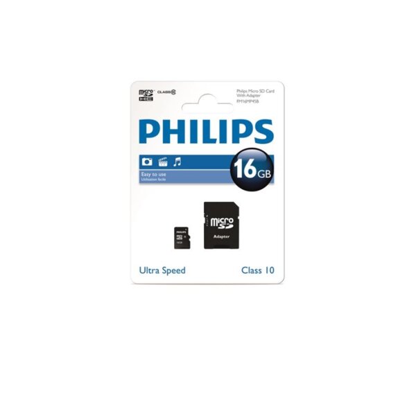 Карта памет Philips MICRO SDHC 16GB CI.10 Изображение