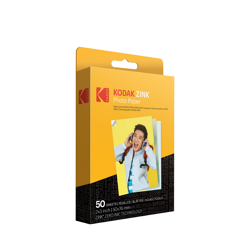 KODAK 2"x3" Premium Zink Papier Photo Autocollant Prédécoupé (30