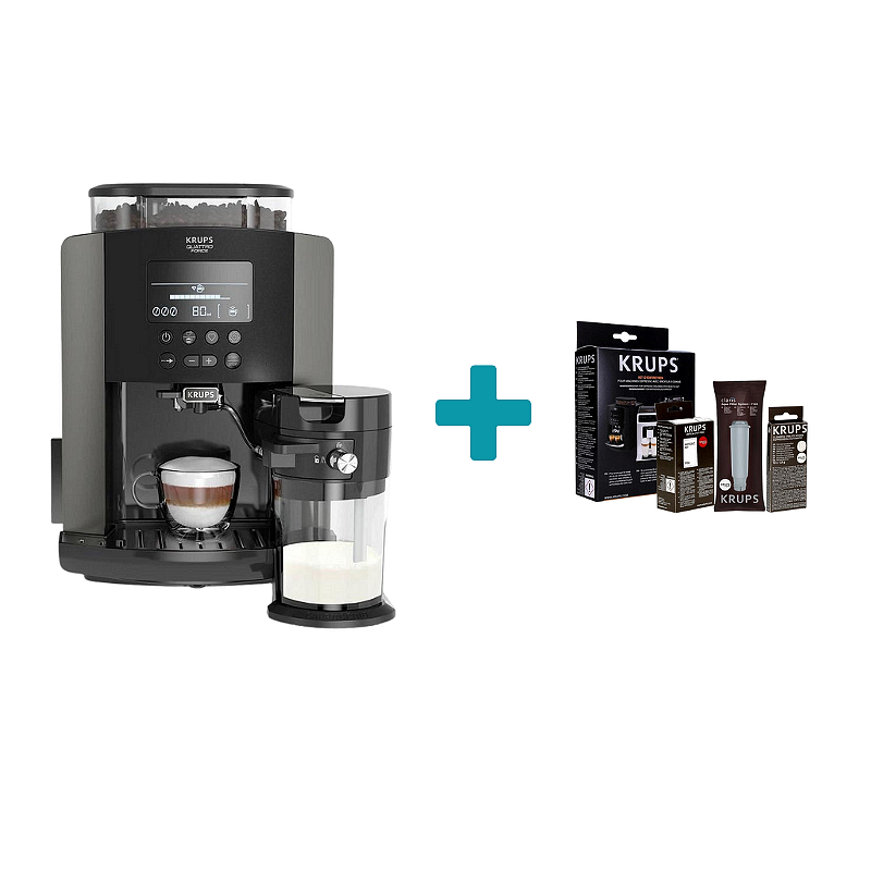 Пакет Кафеавтомат Krups EA819E10 + Почистващ комплект XS530010