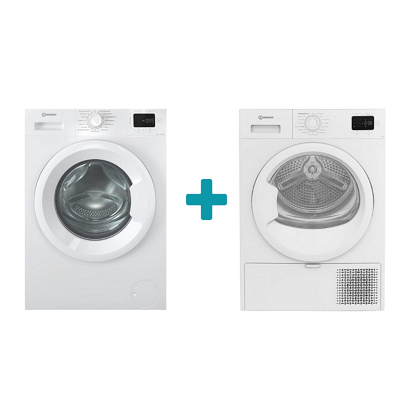 ПАКЕТ INDESIT Пералня IM 864 MY TIME EE + Сушилня C YSD 83D WW EE