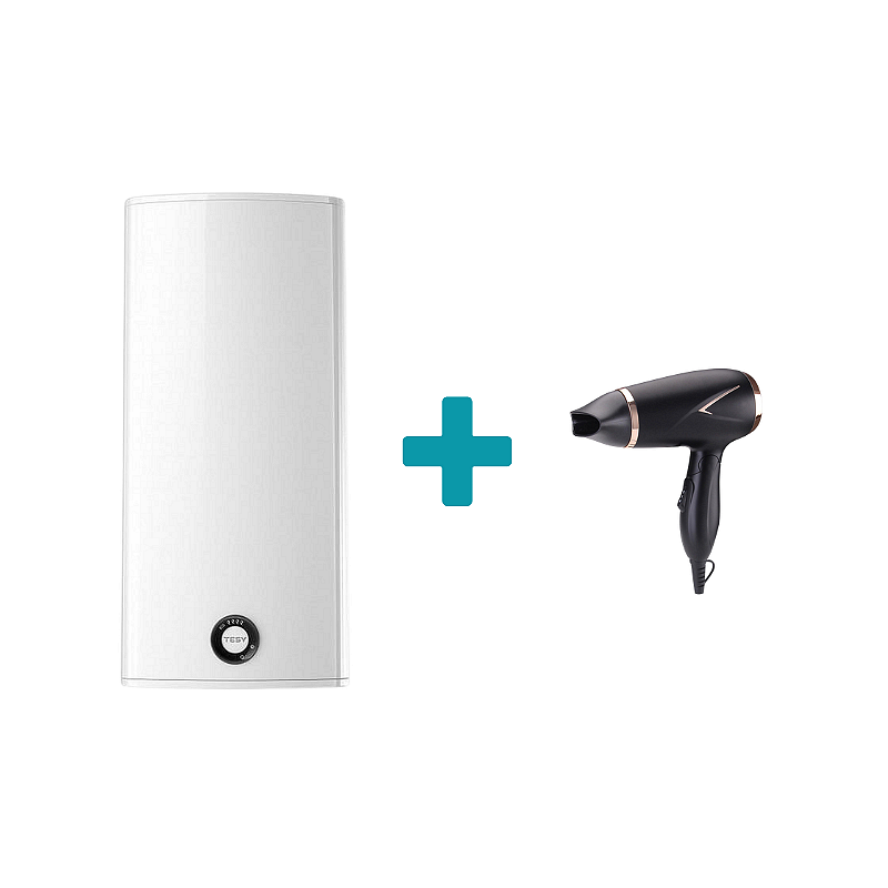 ПАКЕТ Бойлер Tesy BELLISLIMO LITE DRY GCR 80 27 12D E32 ECI + Сешоар FUEGO HDF-1412E Изображение