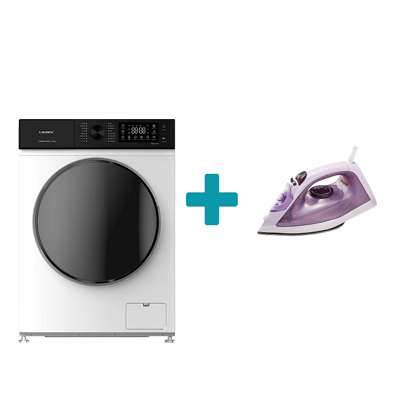ПАКЕТ Пералня Crown CWM81400W + Ютия Ayco API20LIL Изображение