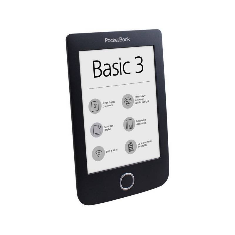 Електронна книга PocketBook 614-2 BASIC 3 BLACK 6" , 6.00000 , 8