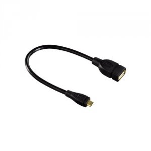 Кабел Hama 200308/78426 OTG MICRO-B USB M - A USB 2.0 Ж Изображение