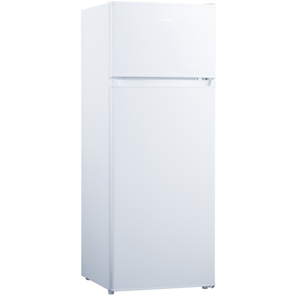 Хладилник с горна камера Crown DF-240WH*** , 206 l, F , Статична , Бял Изображение