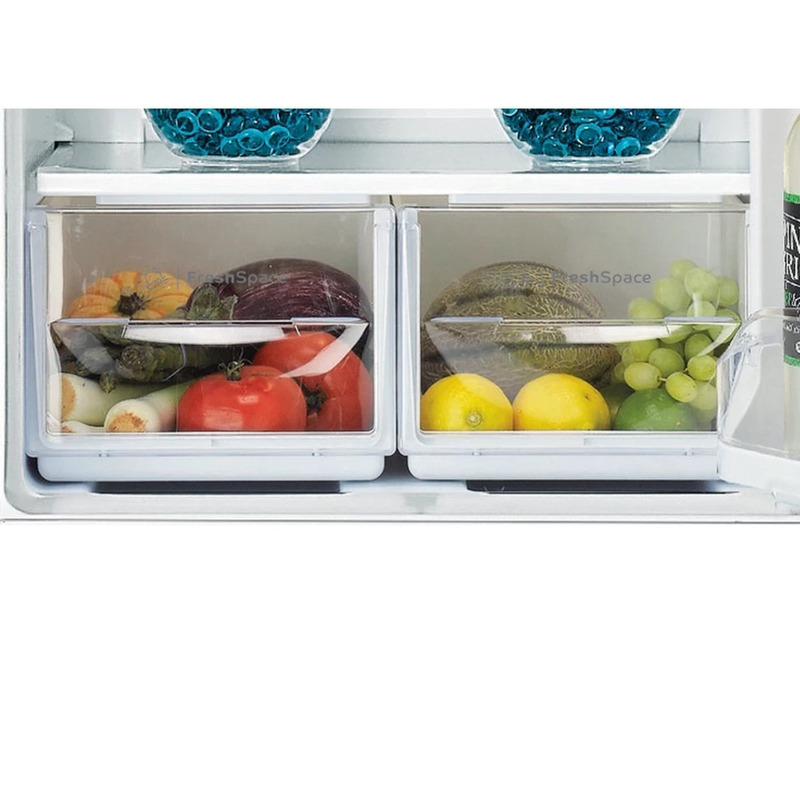 Хладилник с фризер Indesit CAA 55 1 , 254 l, F , Бял , Статична