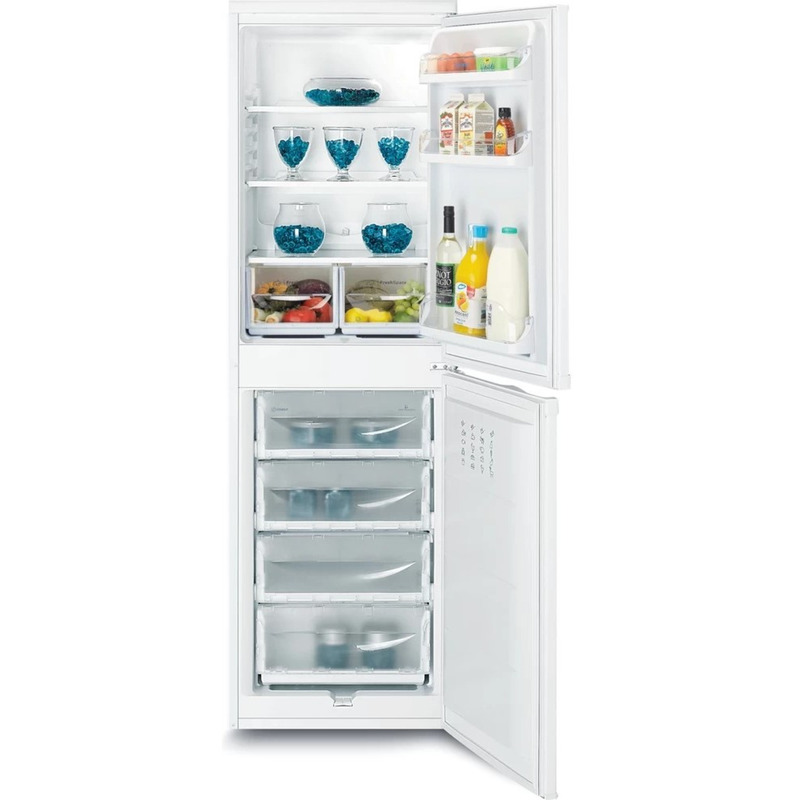 Хладилник с фризер Indesit CAA 55 1 , 254 l, F , Бял , Статична