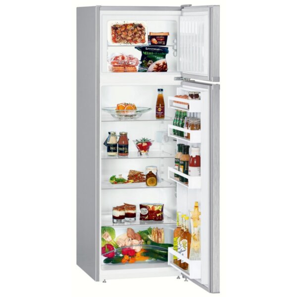 Хладилник с горна камера Liebherr CTPel 251-21 , 270 l, F , SmartFrost , Инокс Изображение