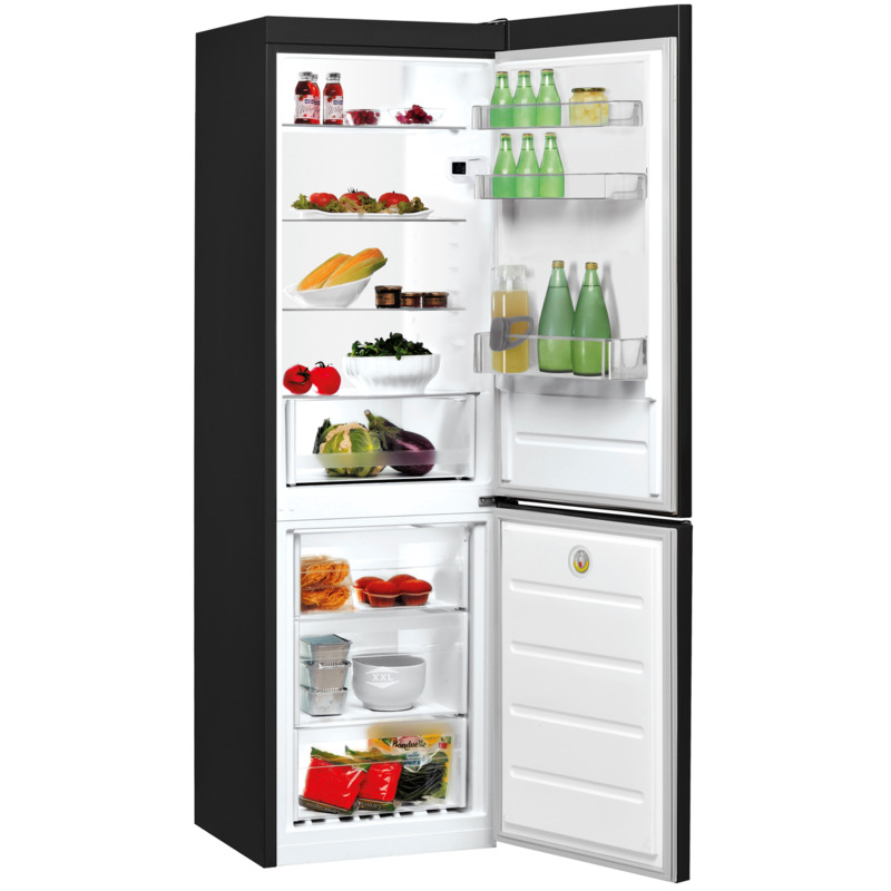 Хладилник с фризер Indesit LI8 S2E K , 339 l, E , Статична , Черен