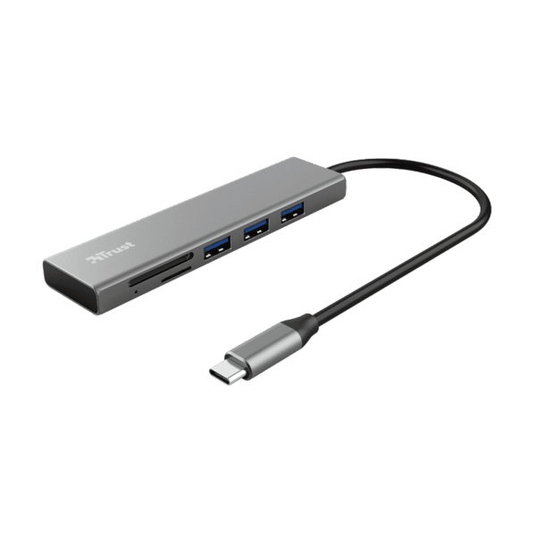 HUB USB Trust HALYX FAST USB-C & CARD READER Изображение